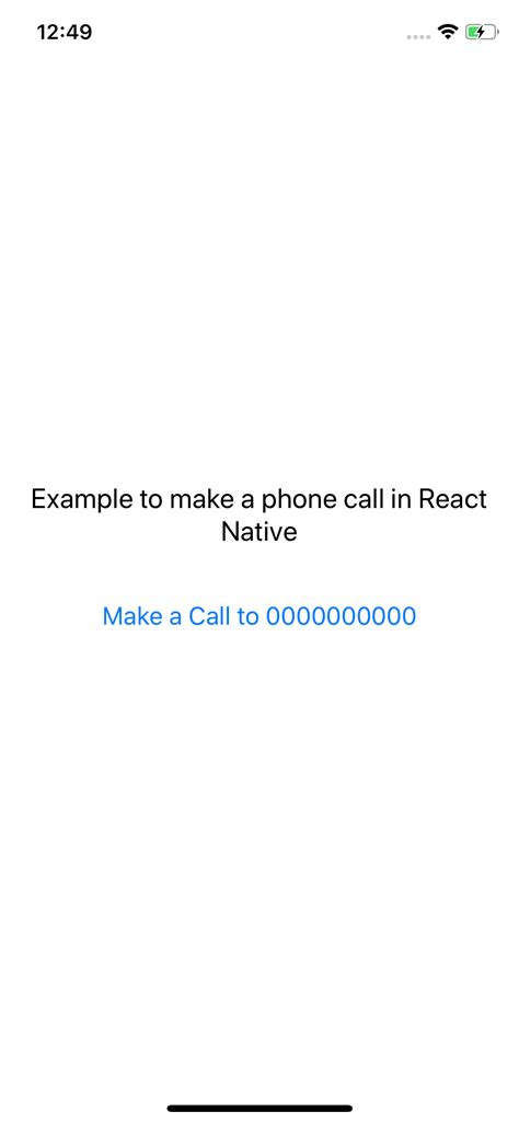 ntivb phone call|Making a Phone Call Directly using React Native: A Solution.